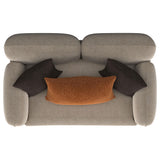  Coaster Furniture Jade 509412 Chenille Upholstered Sculpted Track Arm Loveseat - Latte IMAGE 10