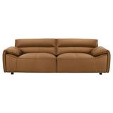  Coaster Furniture Buxton 509501 Top Grain Leather Upholstered Sofa - Orange IMAGE 7