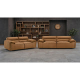  Coaster Furniture Buxton 509502 Top Grain Leather Upholstered Loveseat - Orange IMAGE 13