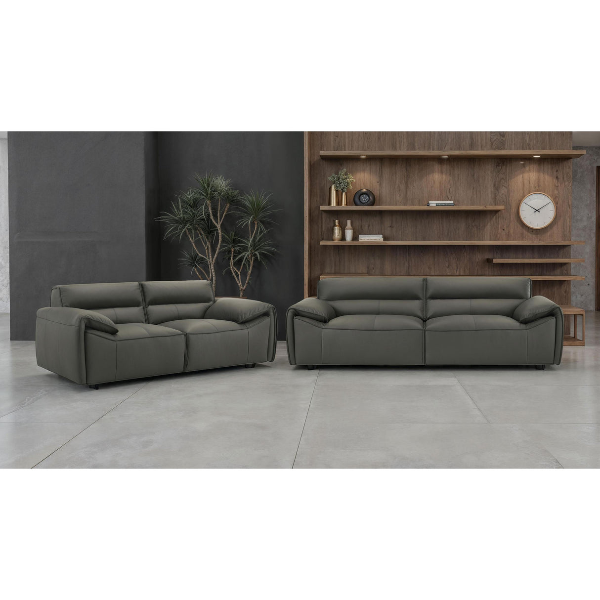 Coaster Furniture Buxton 509504 Top Grain Leather Upholstered Sofa - Graphite IMAGE 13
