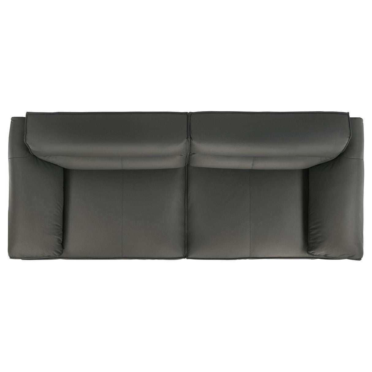  Coaster Furniture Buxton 509504 Top Grain Leather Upholstered Sofa - Graphite IMAGE 6