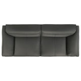  Coaster Furniture Buxton 509504 Top Grain Leather Upholstered Sofa - Graphite IMAGE 6