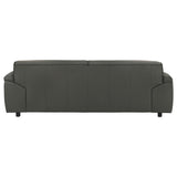  Coaster Furniture Buxton 509504 Top Grain Leather Upholstered Sofa - Graphite IMAGE 8