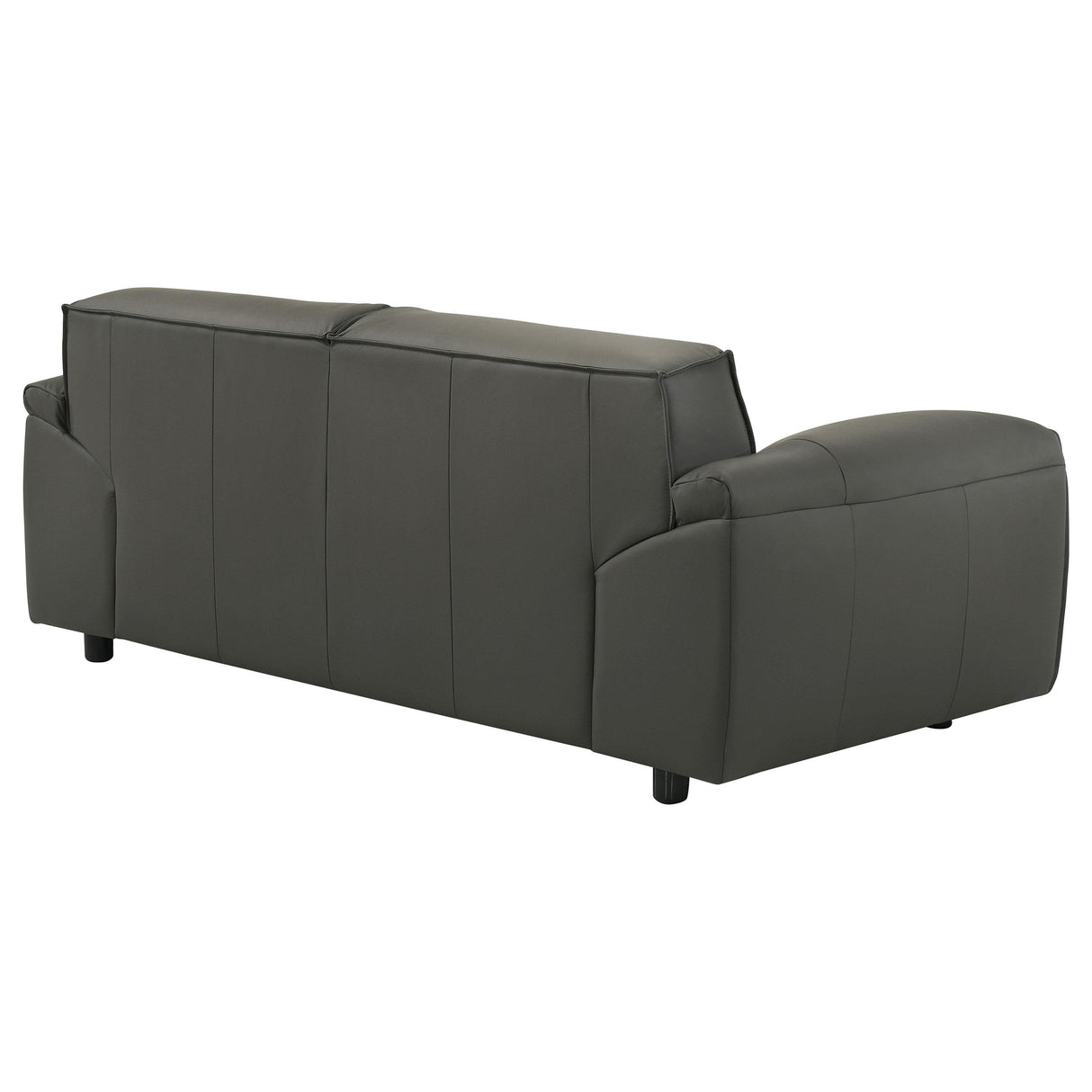  Coaster Furniture Buxton 509505 Top Grain Leather Upholstered Loveseat - Graphite IMAGE 10