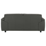  Coaster Furniture Buxton 509505 Top Grain Leather Upholstered Loveseat - Graphite IMAGE 8