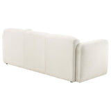  Coaster Furniture Dorset 509811 Fabric Upholstered Round Track Arm Sofa - White IMAGE 12