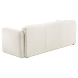  Coaster Furniture Dorset 509811 Fabric Upholstered Round Track Arm Sofa - White IMAGE 6