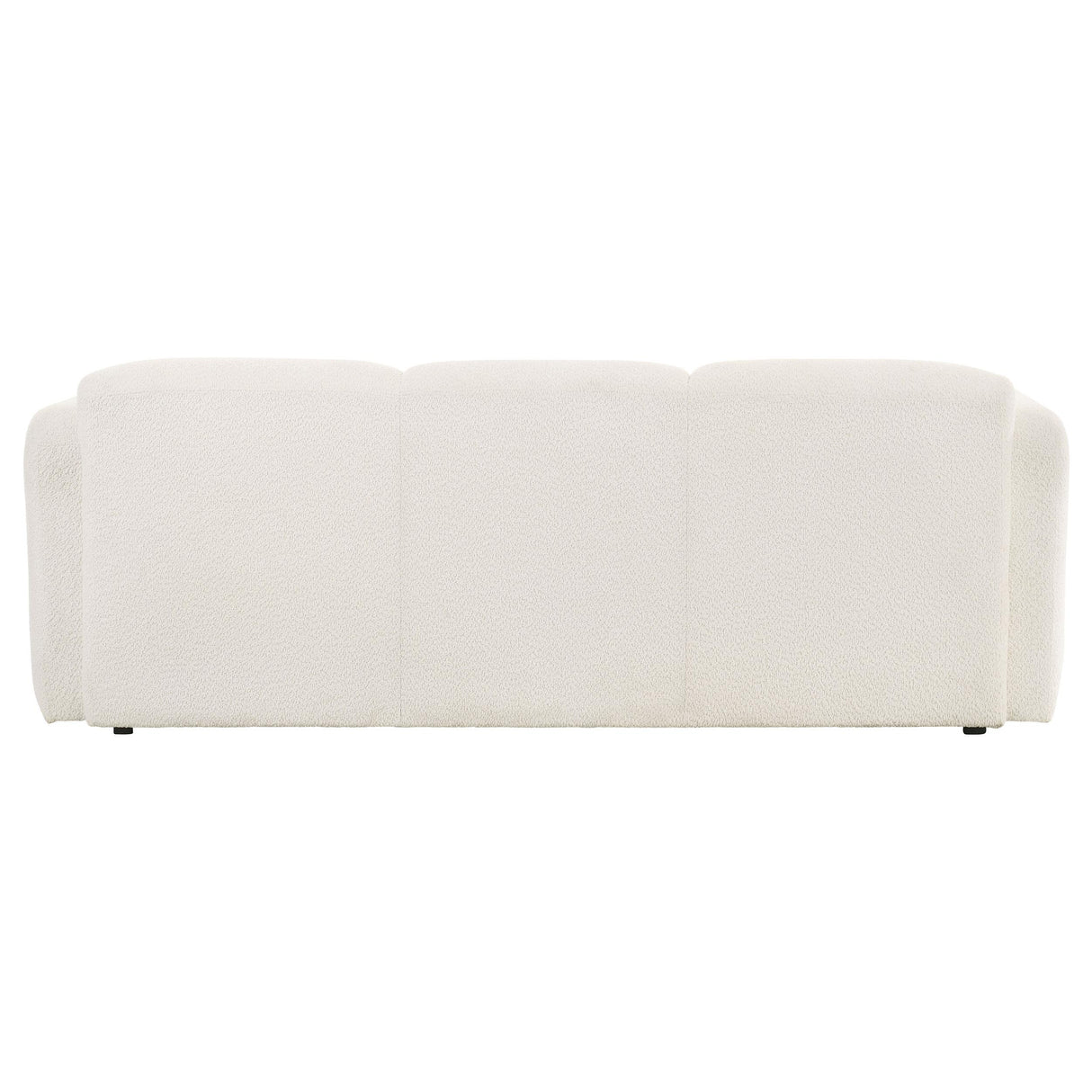  Coaster Furniture Dorset 509811 Fabric Upholstered Round Track Arm Sofa - White IMAGE 8