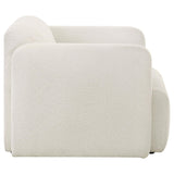  Coaster Furniture Dorset 509813 Fabric Upholstered Round Track Arm Accent Chair - White IMAGE 3