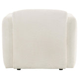  Coaster Furniture Dorset 509813 Fabric Upholstered Round Track Arm Accent Chair - White IMAGE 9