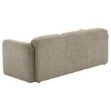  Coaster Furniture Dorset 509814 Fabric Upholstered Round Track Arm Sofa - Brown IMAGE 4