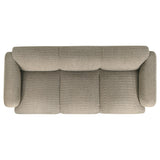  Coaster Furniture Dorset 509814 Fabric Upholstered Round Track Arm Sofa - Brown IMAGE 6