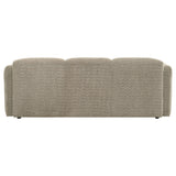  Coaster Furniture Dorset 509814 Fabric Upholstered Round Track Arm Sofa - Brown IMAGE 8