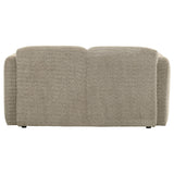  Coaster Furniture Dorset 509815 Fabric Upholstered Round Track Arm Loveseat - Brown IMAGE 8