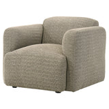  Coaster Furniture Dorset 509816 Fabric Upholstered Round Track Arm Accent Chair - Brown IMAGE 9