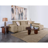  Coaster Furniture Octavia 509961 Upholstered Sectional Chaise Sofa - Camel IMAGE 4