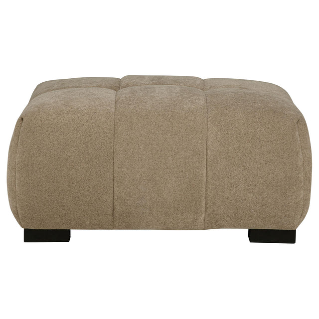  Coaster Furniture Octavia 509964 Upholstered Rectangular Ottoman - Camel IMAGE 1