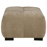  Coaster Furniture Octavia 509964 Upholstered Rectangular Ottoman - Camel IMAGE 3