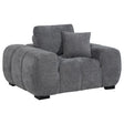  Coaster Furniture Octavia 509967 Upholstered Track Arm Accent Chair - Charcoal Grey IMAGE 1