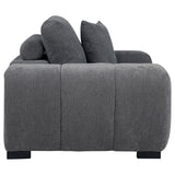  Coaster Furniture Octavia 509967 Upholstered Track Arm Accent Chair - Charcoal Grey IMAGE 7