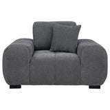  Coaster Furniture Octavia 509967 Upholstered Track Arm Accent Chair - Charcoal Grey IMAGE 9