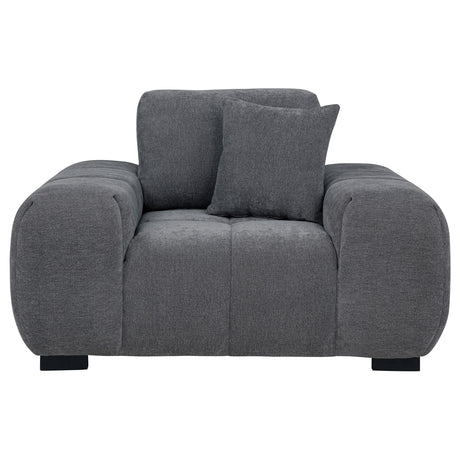  Coaster Furniture Octavia 509967 Upholstered Track Arm Accent Chair - Charcoal Grey IMAGE 9