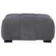  Coaster Furniture Octavia 509968 Upholstered Rectangular Ottoman - Charcoal Grey IMAGE 1