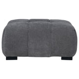  Coaster Furniture Octavia 509968 Upholstered Rectangular Ottoman - Charcoal Grey IMAGE 1