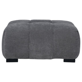  Coaster Furniture Octavia 509968 Upholstered Rectangular Ottoman - Charcoal Grey IMAGE 1