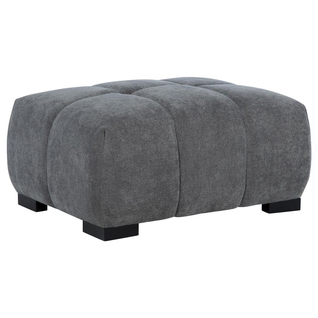  Coaster Furniture Octavia 509968 Upholstered Rectangular Ottoman - Charcoal Grey IMAGE 7