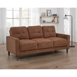  Coaster Furniture Bowen II 509971 Fabric Upholstered Track Arm Sofa - Rust IMAGE 3