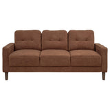  Coaster Furniture Bowen II 509971 Fabric Upholstered Track Arm Sofa - Rust IMAGE 5