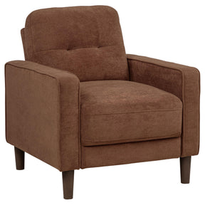  Coaster Furniture Bowen II 509973 Fabric Upholstered Track Arm Accent Chair - Rust IMAGE 1
