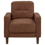  Coaster Furniture Bowen II 509973 Fabric Upholstered Track Arm Accent Chair - Rust IMAGE 6