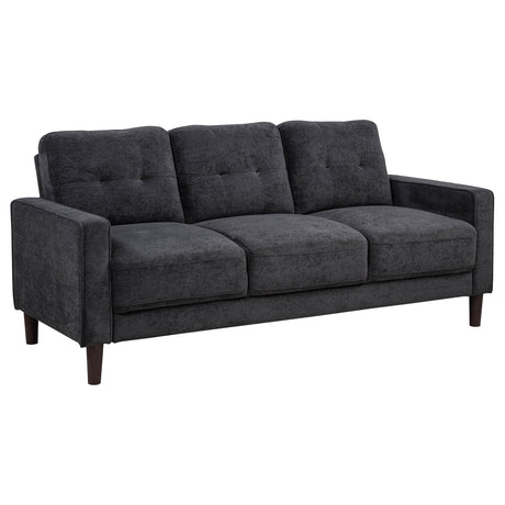  Coaster Furniture Bowen II 509981 Fabric Upholstered Track Arm Sofa - Steel Grey IMAGE 1