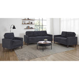 Coaster Furniture Bowen II 509981 Fabric Upholstered Track Arm Sofa - Steel Grey IMAGE 10