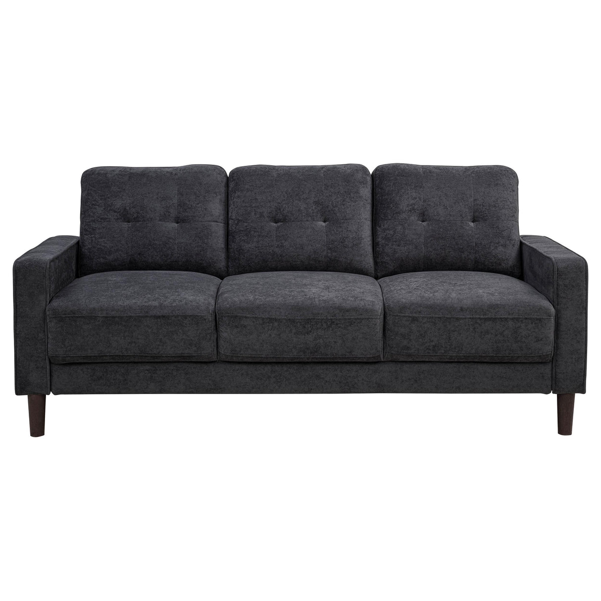  Coaster Furniture Bowen II 509981 Fabric Upholstered Track Arm Sofa - Steel Grey IMAGE 5