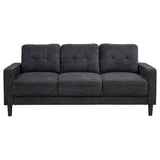  Coaster Furniture Bowen II 509981 Fabric Upholstered Track Arm Sofa - Steel Grey IMAGE 5
