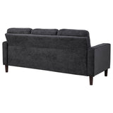  Coaster Furniture Bowen II 509981 Fabric Upholstered Track Arm Sofa - Steel Grey IMAGE 6