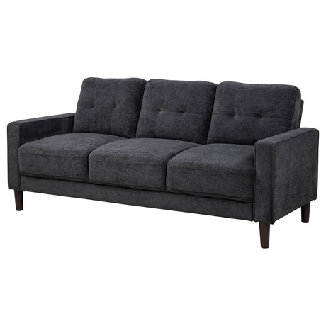  Coaster Furniture Bowen II 509981 Fabric Upholstered Track Arm Sofa - Steel Grey IMAGE 8