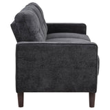  Coaster Furniture Bowen II 509981 Fabric Upholstered Track Arm Sofa - Steel Grey IMAGE 9