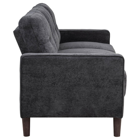  Coaster Furniture Bowen II 509981 Fabric Upholstered Track Arm Sofa - Steel Grey IMAGE 9