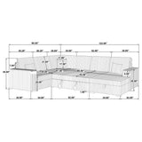  Coaster Furniture Devonshire 511049 Sleeper Sectional Sofa Storage Chaise - Black IMAGE 17