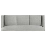  Coaster Furniture Vaughn 511071 Fabric Upholstered Flared Arm Sofa - Grey IMAGE 5