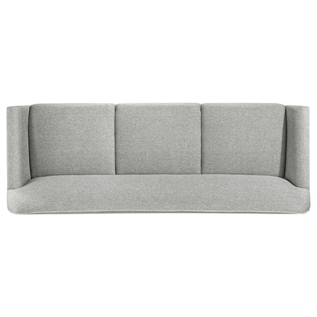  Coaster Furniture Vaughn 511071 Fabric Upholstered Flared Arm Sofa - Grey IMAGE 5