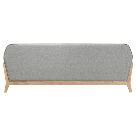  Coaster Furniture Vaughn 511071 Fabric Upholstered Flared Arm Sofa - Grey IMAGE 8