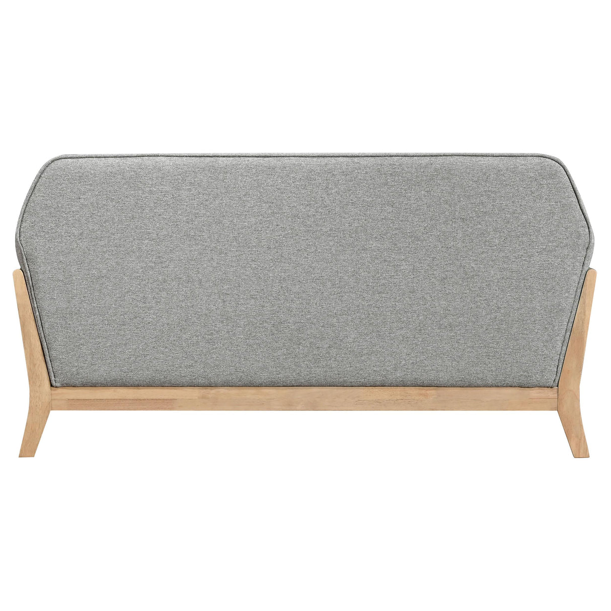  Coaster Furniture Vaughn 511072 Fabric Upholstered Flared Arm Loveseat - Grey IMAGE 9