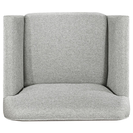  Coaster Furniture Vaughn 511073 Fabric Upholstered Flared Arm Accent Chair - Grey IMAGE 5