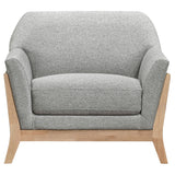  Coaster Furniture Vaughn 511073 Fabric Upholstered Flared Arm Accent Chair - Grey IMAGE 7