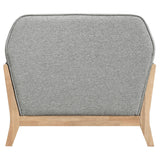  Coaster Furniture Vaughn 511073 Fabric Upholstered Flared Arm Accent Chair - Grey IMAGE 8